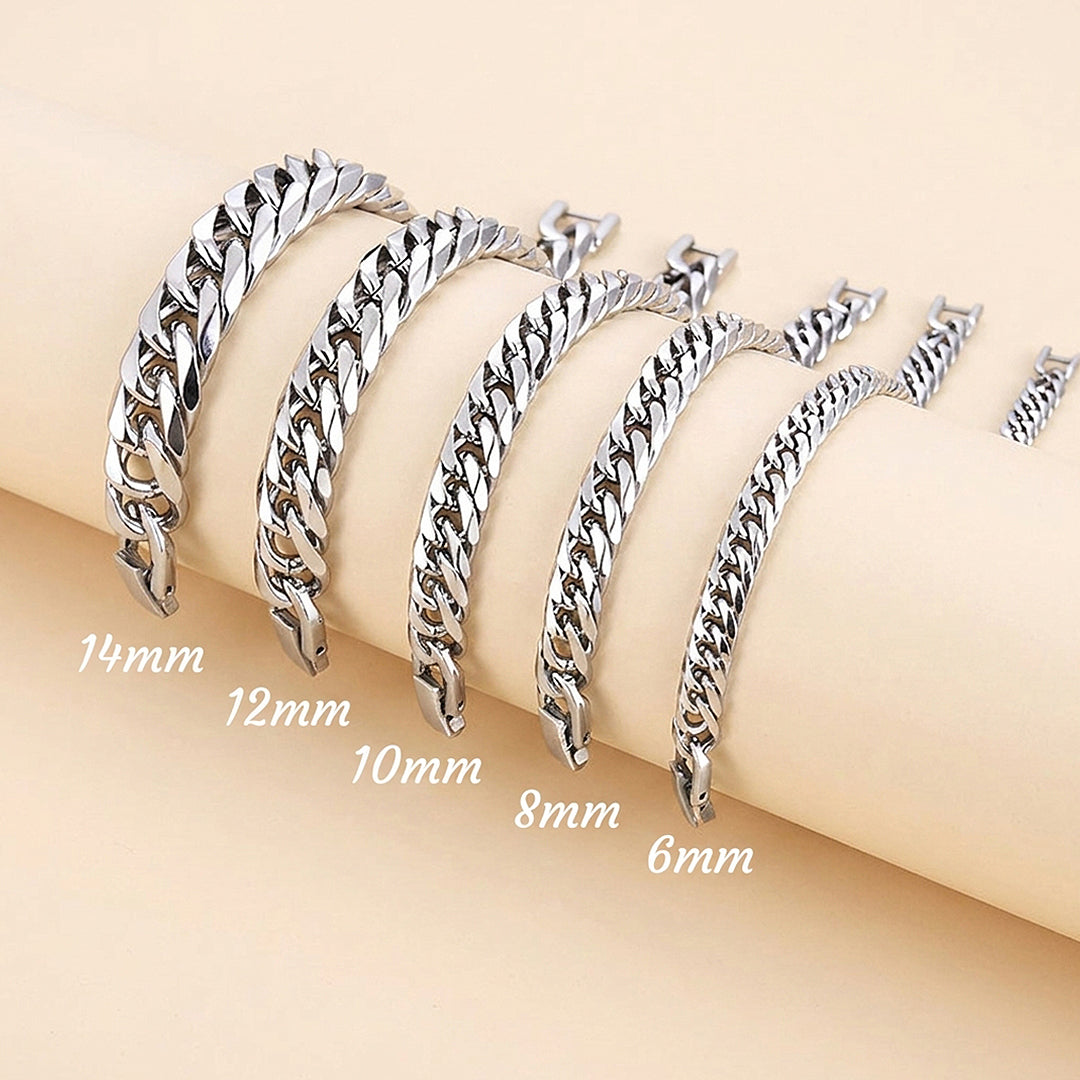 Arthurian Steel | Men's Cuban Link Bracelet