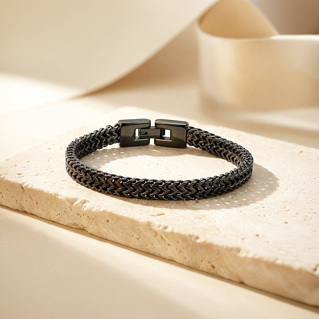Black Dragon Scales | Men's Chain Bracelet