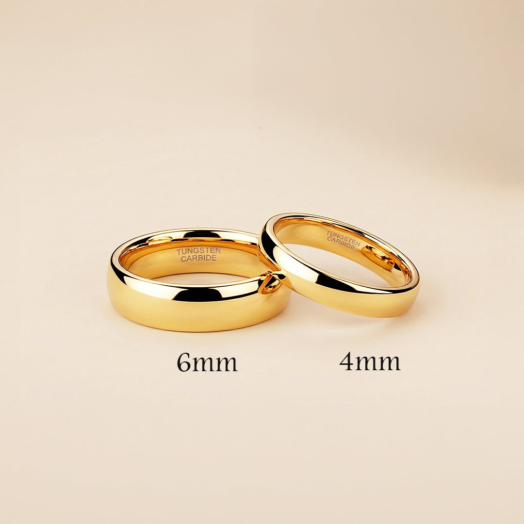 Flynt | Tungsten Couple Rings | Gold Wedding Bands