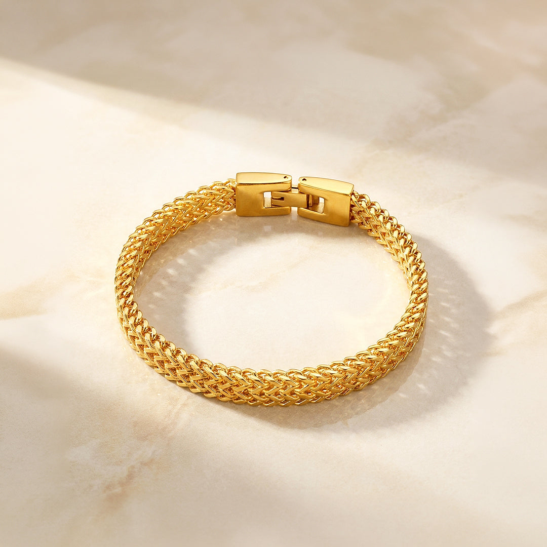 Golden Dragon Scales | Men's Chain Bracelet