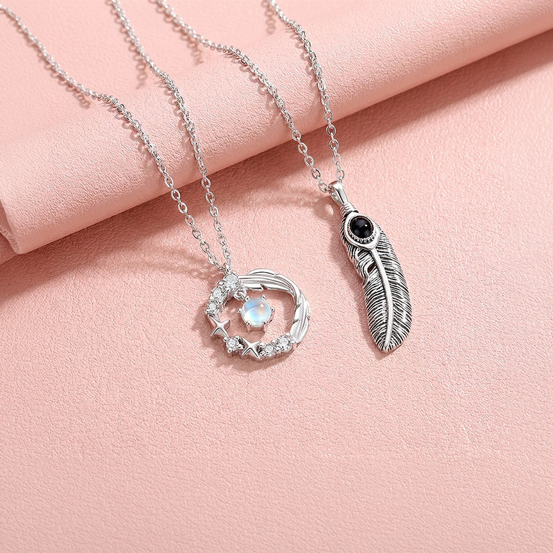 Halos & Plumes | Couple Necklace