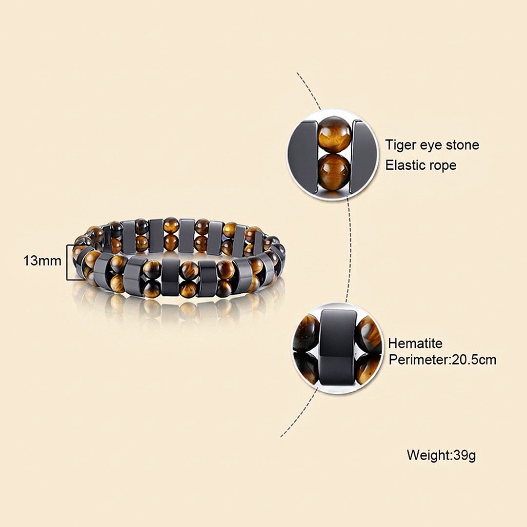 Hematite Confidence | Men's Beaded Bracelet