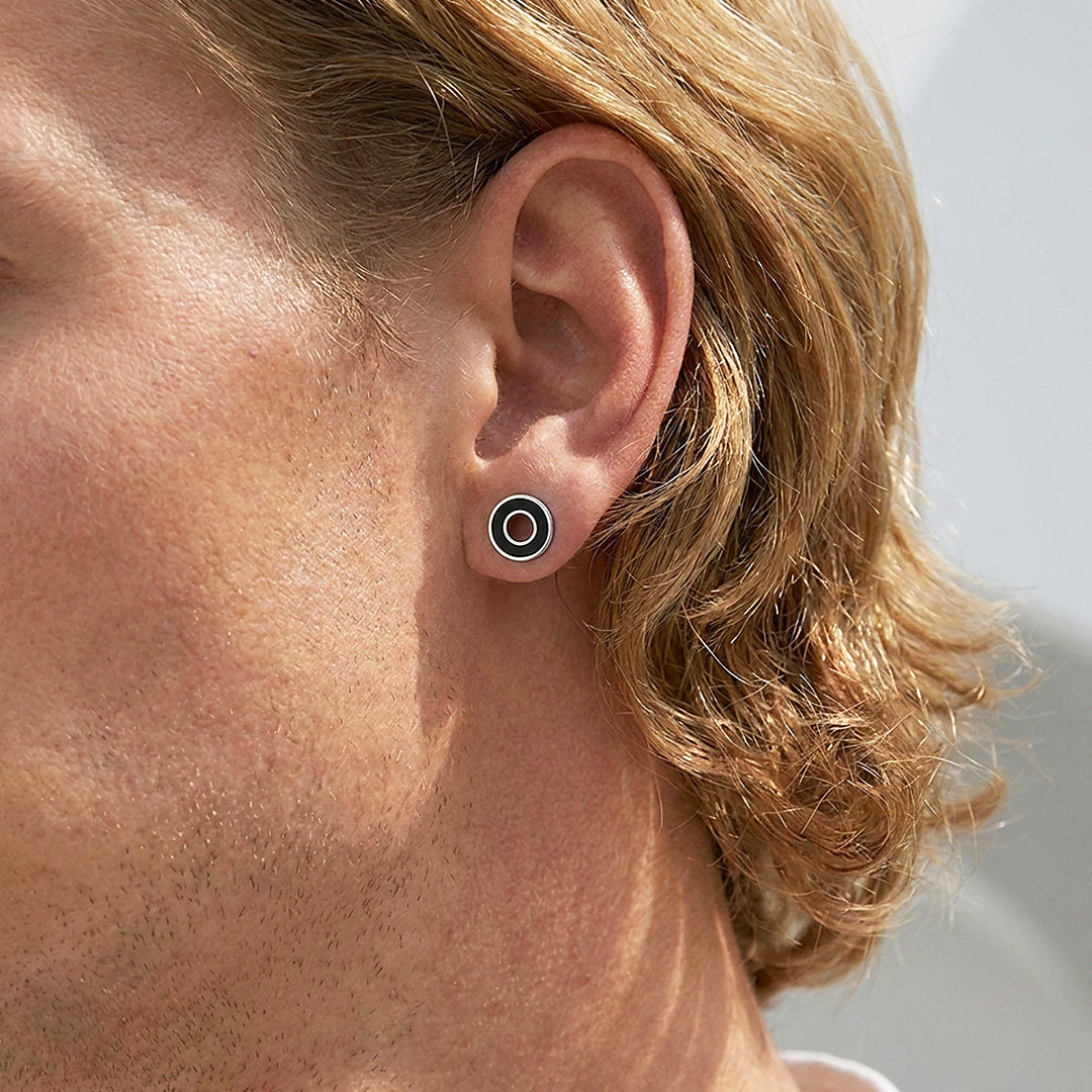 Concentric Circle Stud | Men's Earrings | ME1004