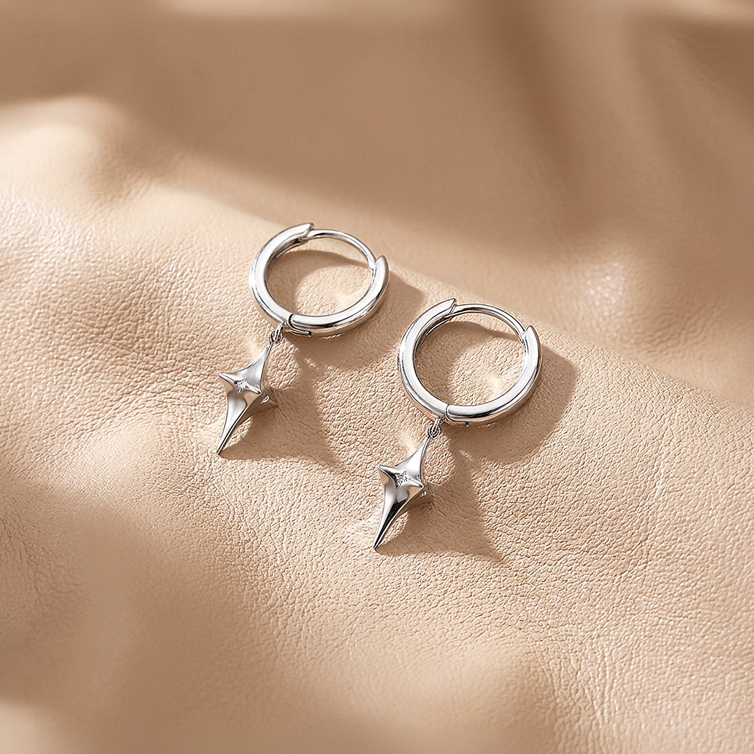 Star Drop Huggie Hoop | Men's Earrings | ME1016