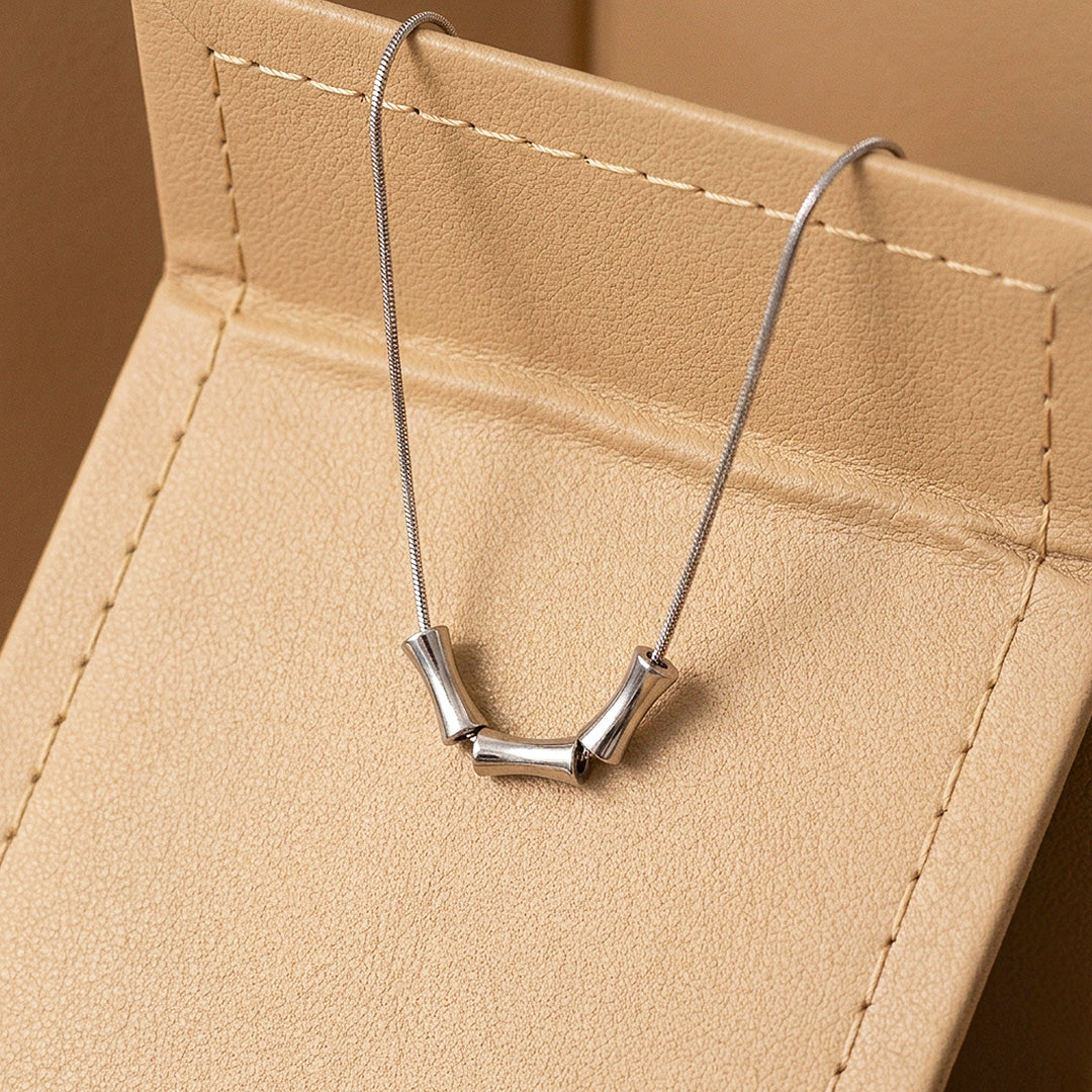 Triple Tube Bead Snake Chain | Men's Necklace | MN1092