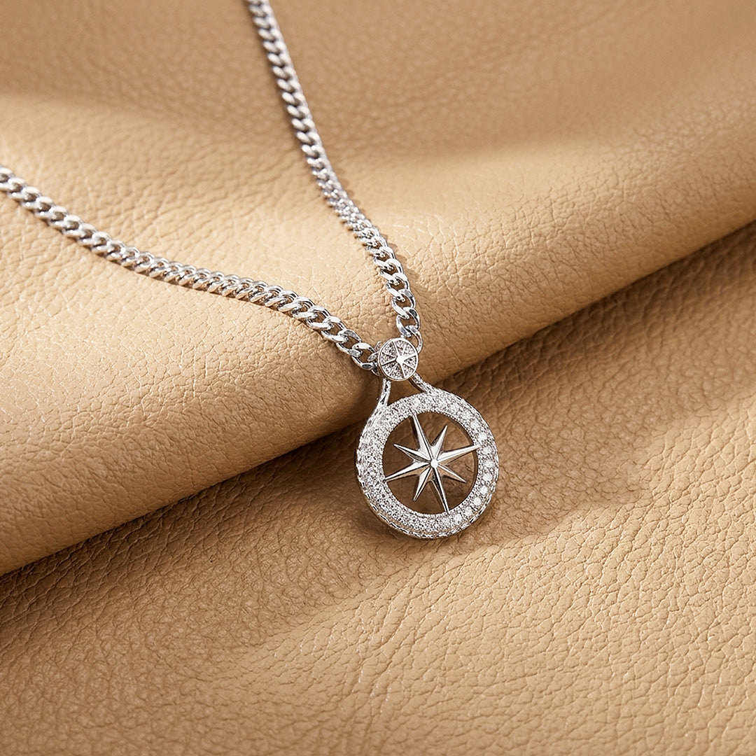 North Star Compass Pendant | Men's Necklace | MN1095