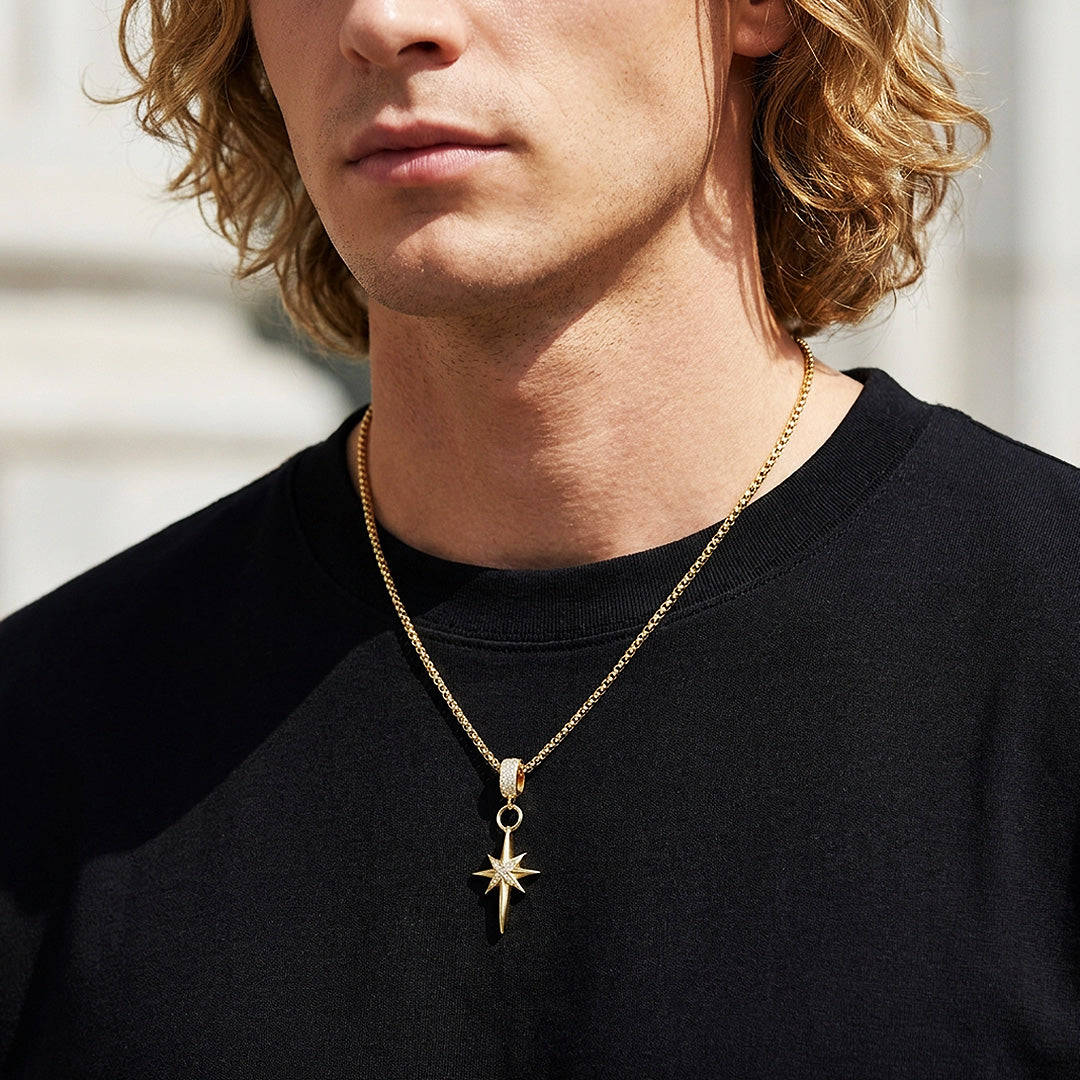 North Star Pendant | Men's Necklace | MN1097