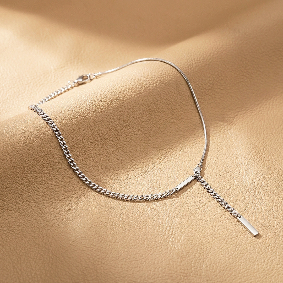 Y-Drop Bar Pendant | Men's Necklace | MN1098