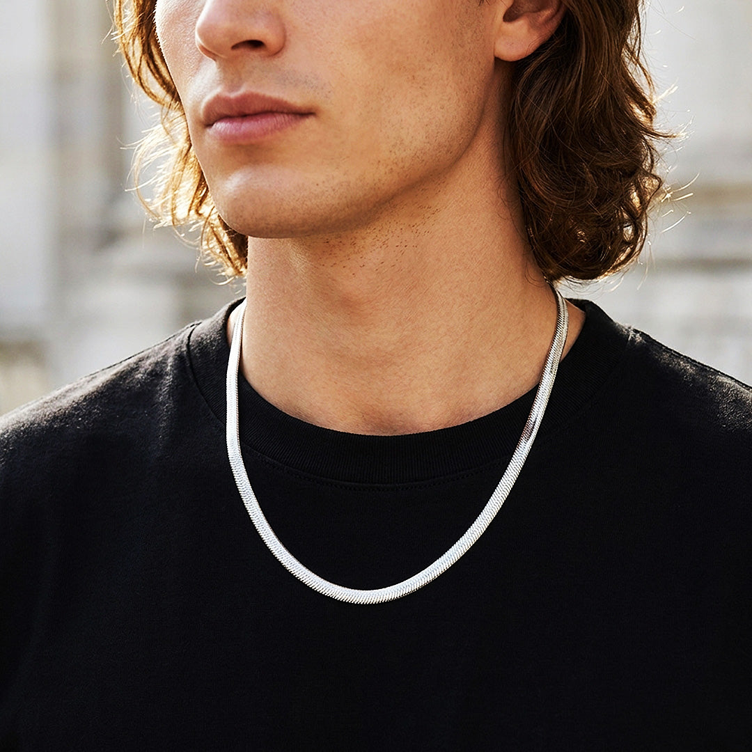 Flat Snake Chain | Men's Necklace | MN1100