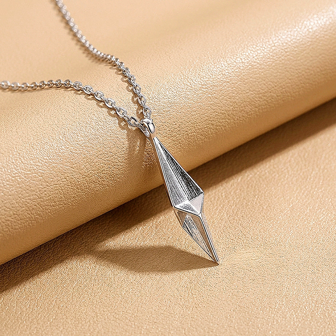 3D Geometric Diamond Pendant | Men's Necklace | MN1105