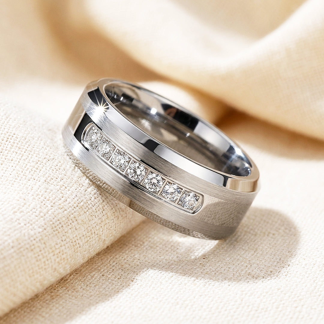 Paxton | Brushed Tungsten Carbide Ring | Men's Ring