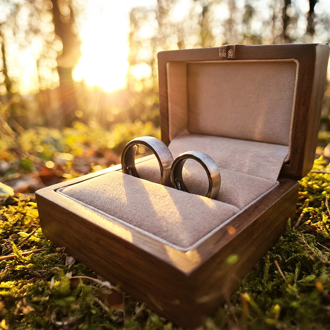 Resolve | Tungsten Couple Rings | Silver Wedding Bands