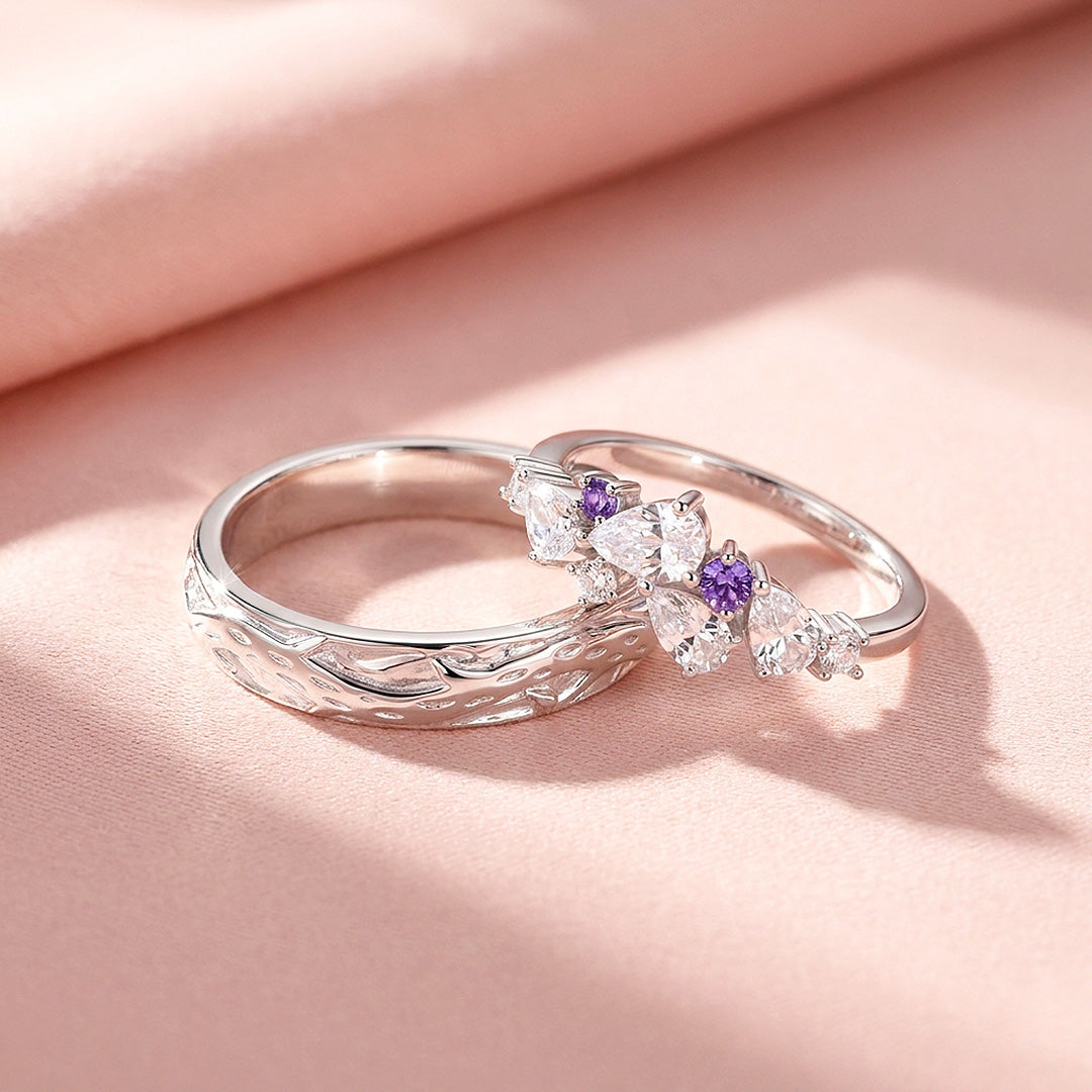 Wisteria | Couple Rings