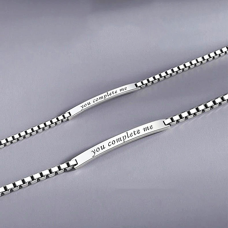 You Complete Me Couple Bracelets