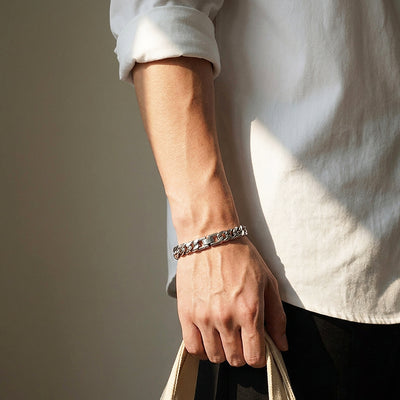 Arthurian Steel | Men's Cuban Link Bracelet