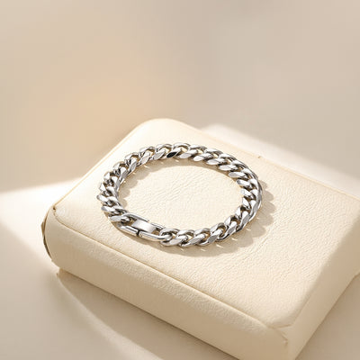 Arthurian Steel | Men's Cuban Link Bracelet
