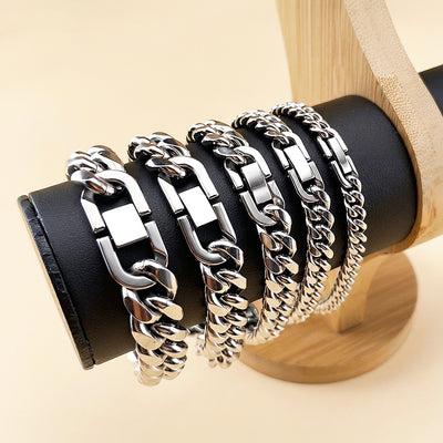 Arthurian Steel | Men's Cuban Link Bracelet