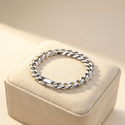 Arthurian Steel | Men's Cuban Link Bracelet
