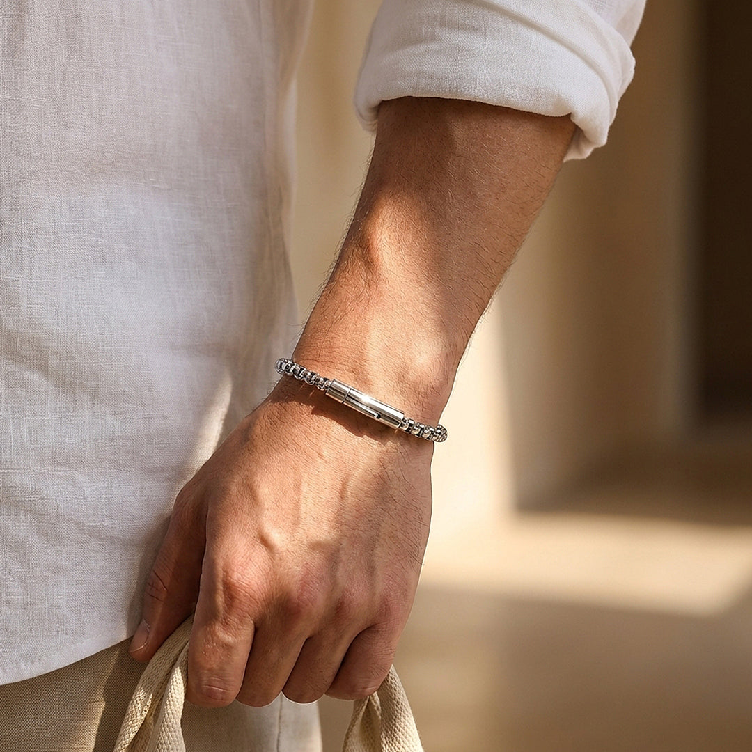 Barclay | Men's Box Chain Bracelet