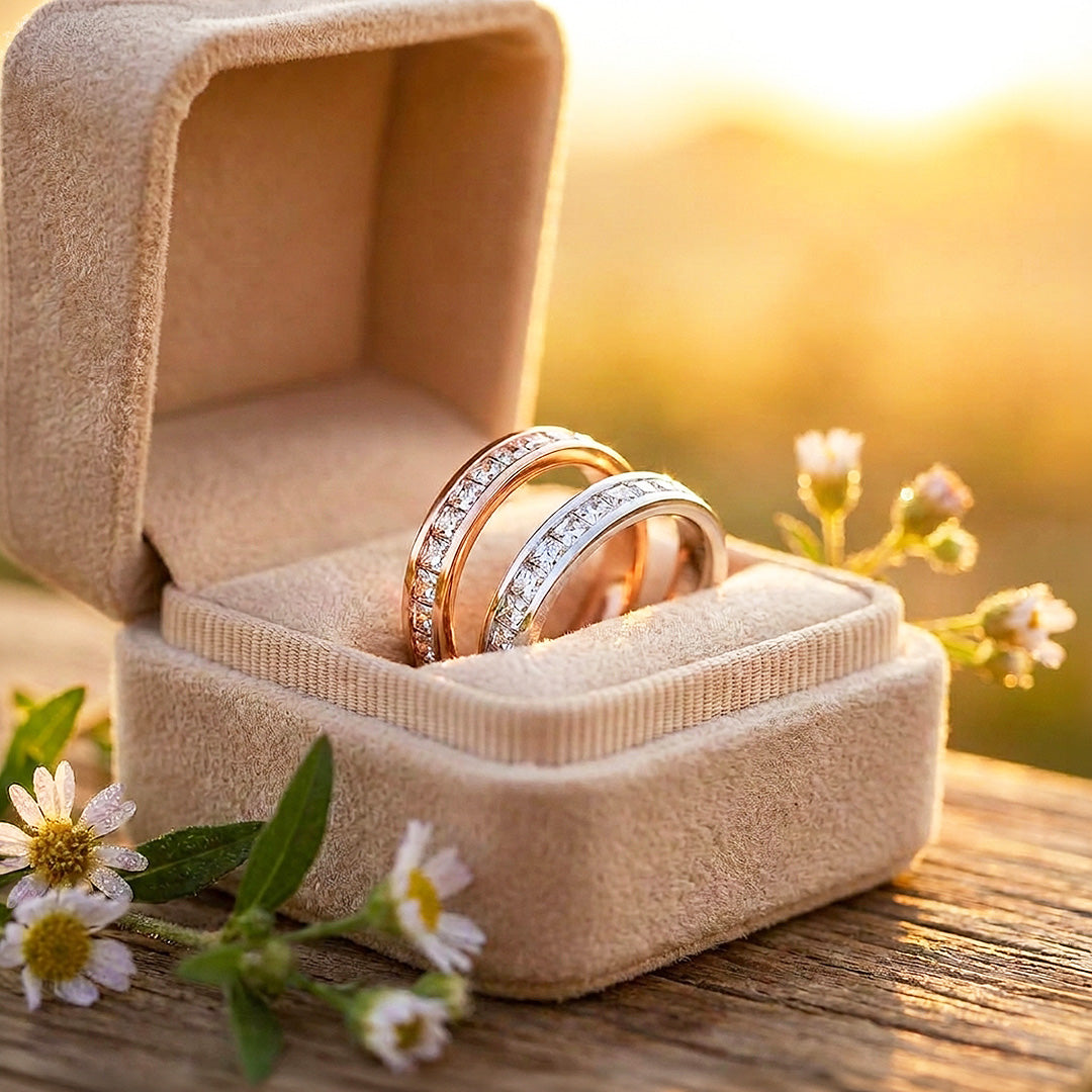 Divine | Princess-Cut Channel-Set Eternity Wedding Band