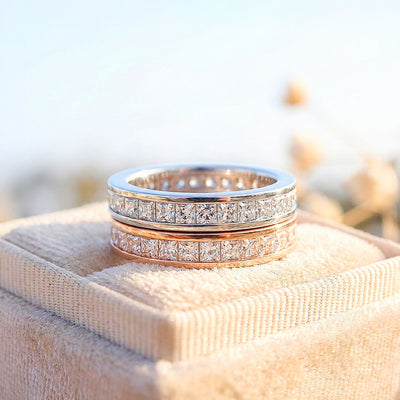 Divine | Princess-Cut Channel-Set Eternity Wedding Band
