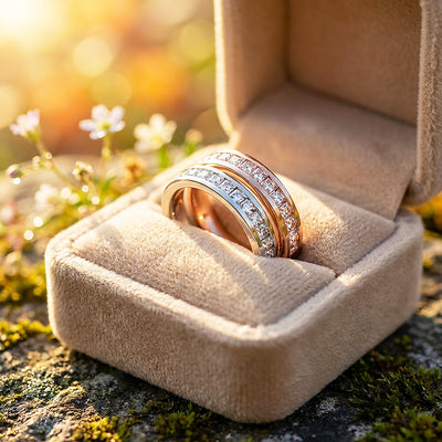 Divine | Princess-Cut Channel-Set Eternity Wedding Band