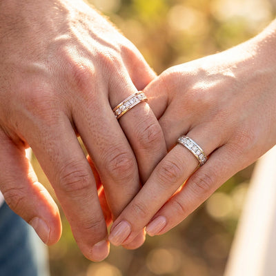 Divine | Princess-Cut Channel-Set Eternity Wedding Band