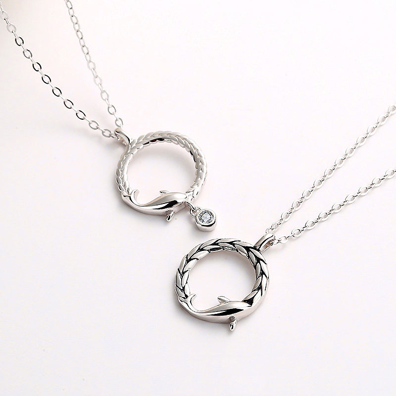 Dolphin Couple Necklaces