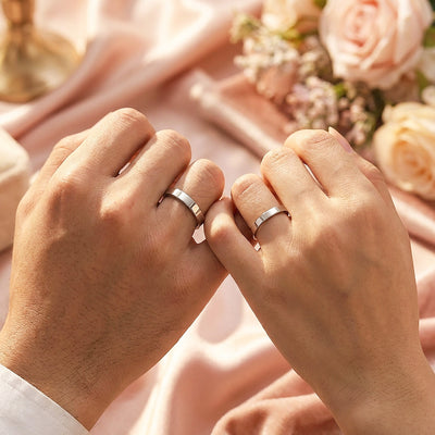 Eternal Link Silver | High-Polished Classic Flat Wedding Band