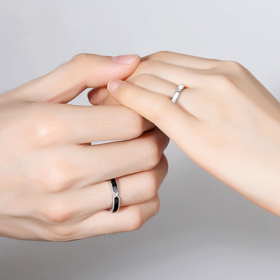 Eternity's Echo Couple Rings
