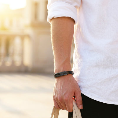 Ferguson | Men's Microfiber Leather Bracelet