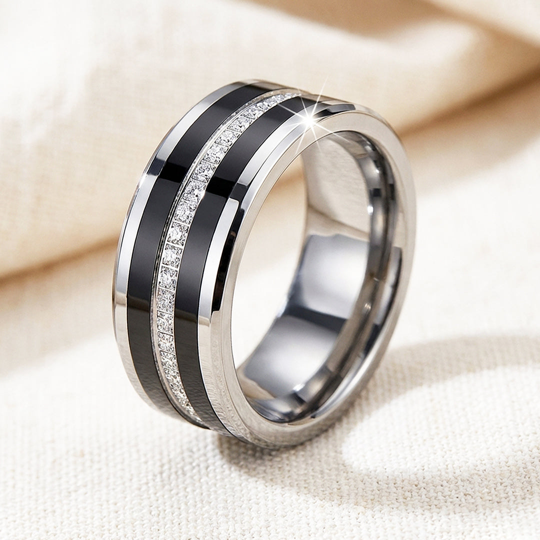 Giovanni Full Eternity Tungsten Carbide Ring | Men's Ring