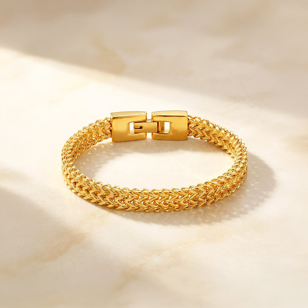 Golden Dragon Scales | Men's Chain Bracelet
