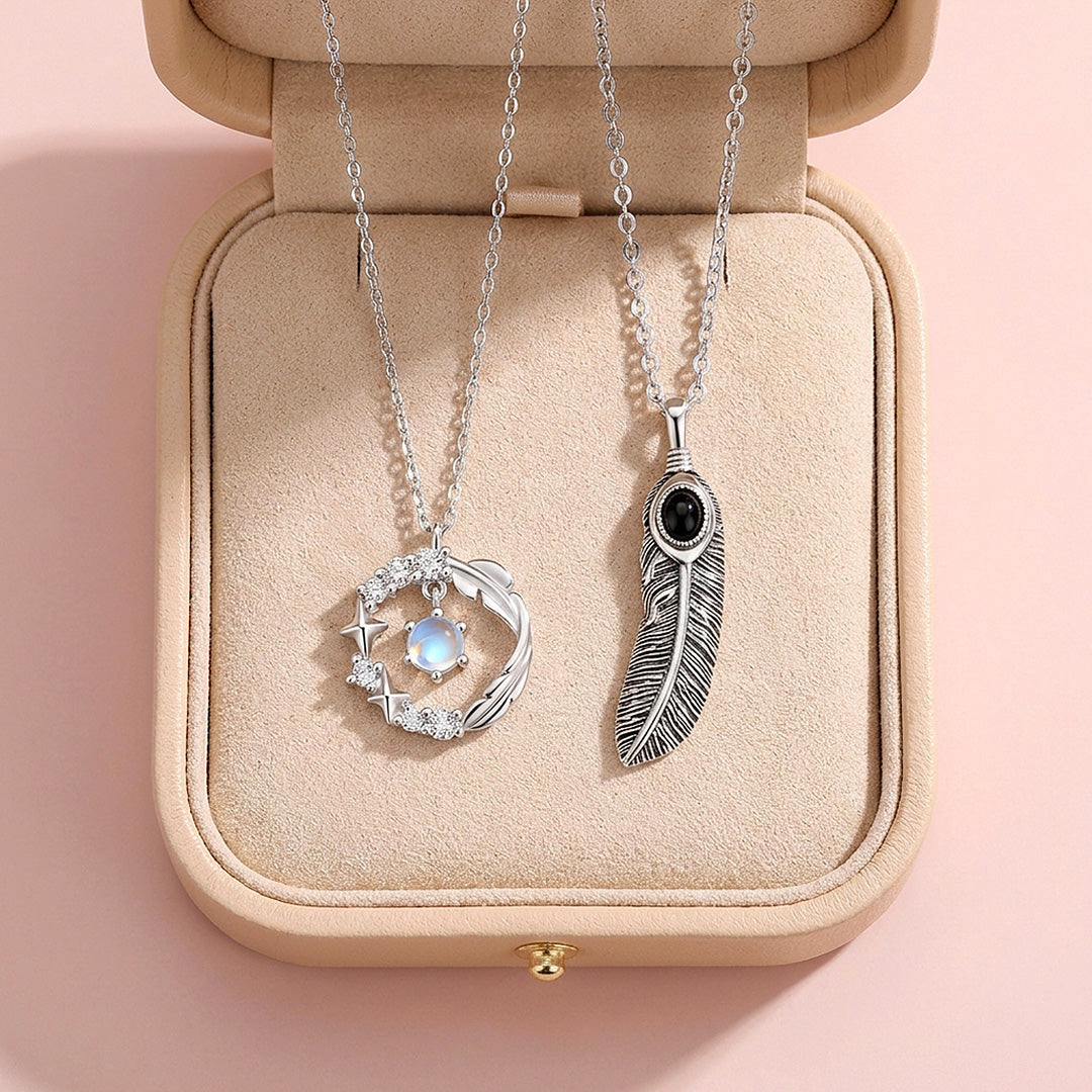 Halos & Plumes | Couple Necklace