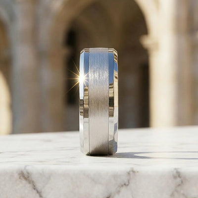 Harold | Brushed Tungsten Carbide Ring | Men's Ring