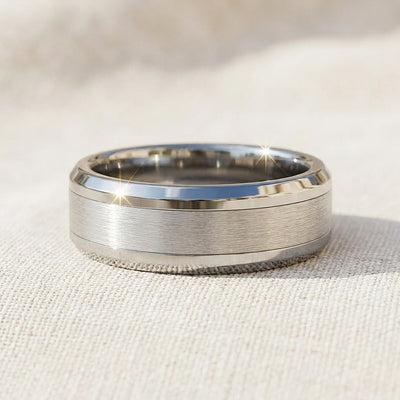 Harold | Brushed Tungsten Carbide Ring | Men's Ring