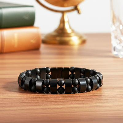 Hematite Focus | Men's Beaded Bracelet