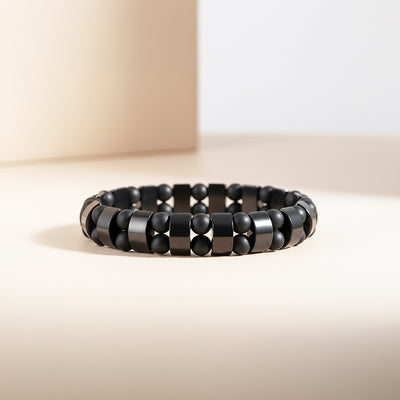Hematite Focus | Men's Beaded Bracelet