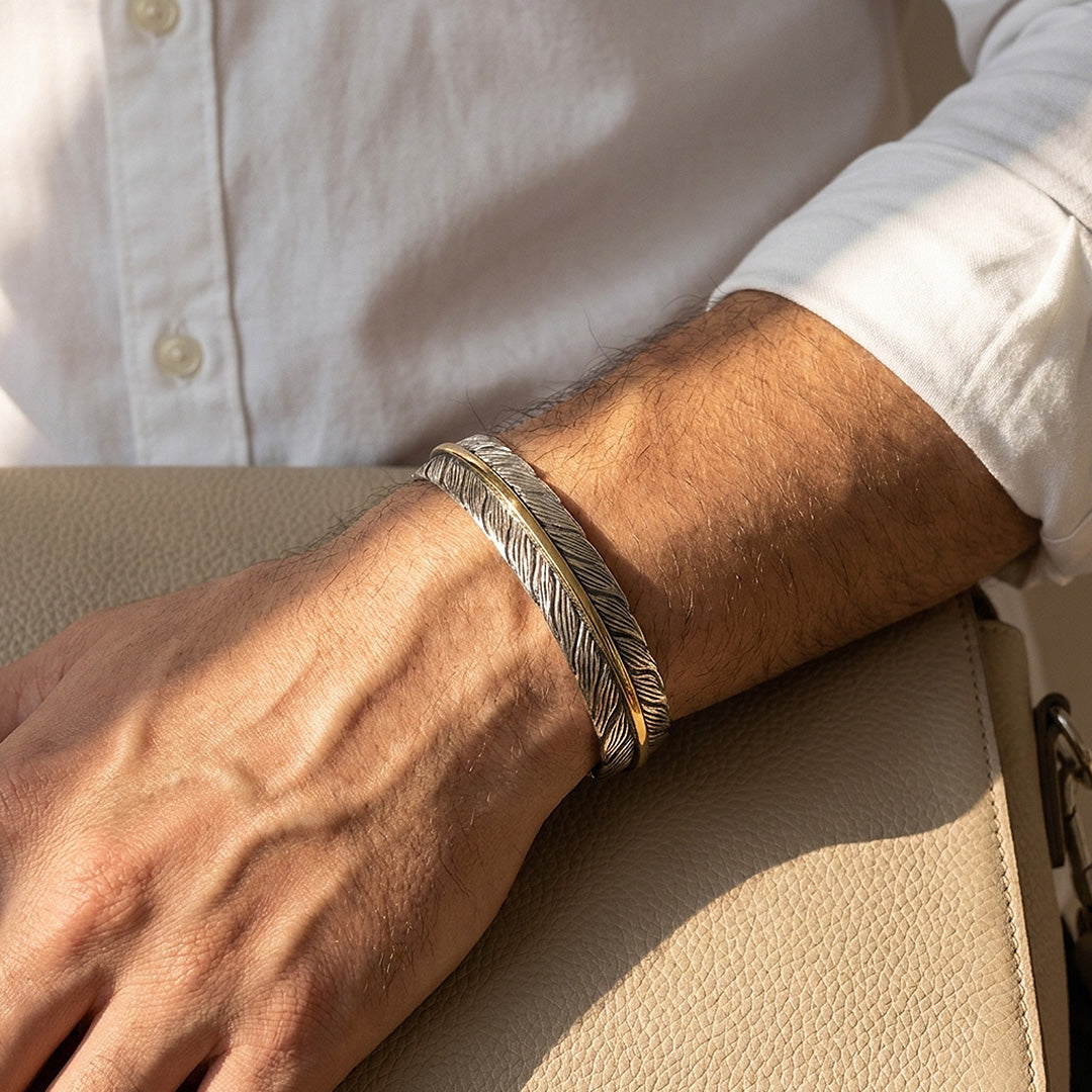 Heritage Feather Cuff | Men's Cuff