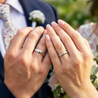 Infinite | Tungsten Couple Rings | Silver Wedding Bands