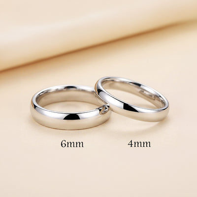 Infinite | Tungsten Couple Rings | Silver Wedding Bands