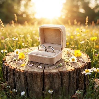 Infinite | Tungsten Couple Rings | Silver Wedding Bands