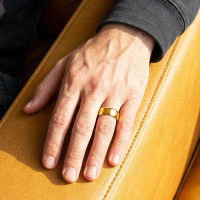 Irwin | Brushed Polished Tungsten Carbide Ring | Men's Ring