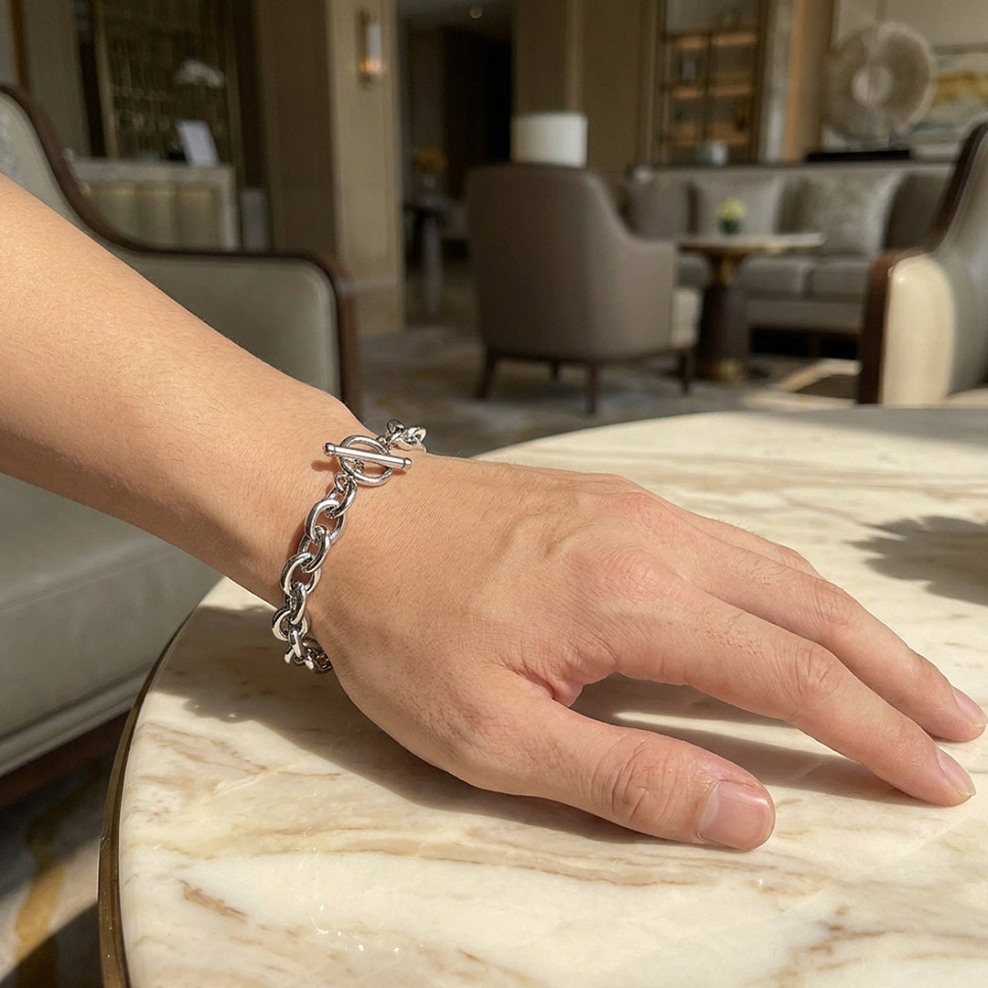 Lancelot | Men's Cable Link Toggle Bracelet