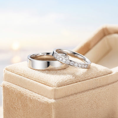 Lennan | Pavé & Minimalist Wedding Band
