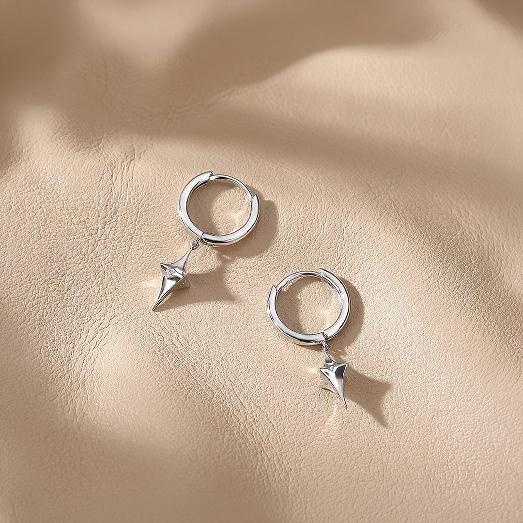 Star Drop Huggie Hoop | Men's Earrings | ME1016