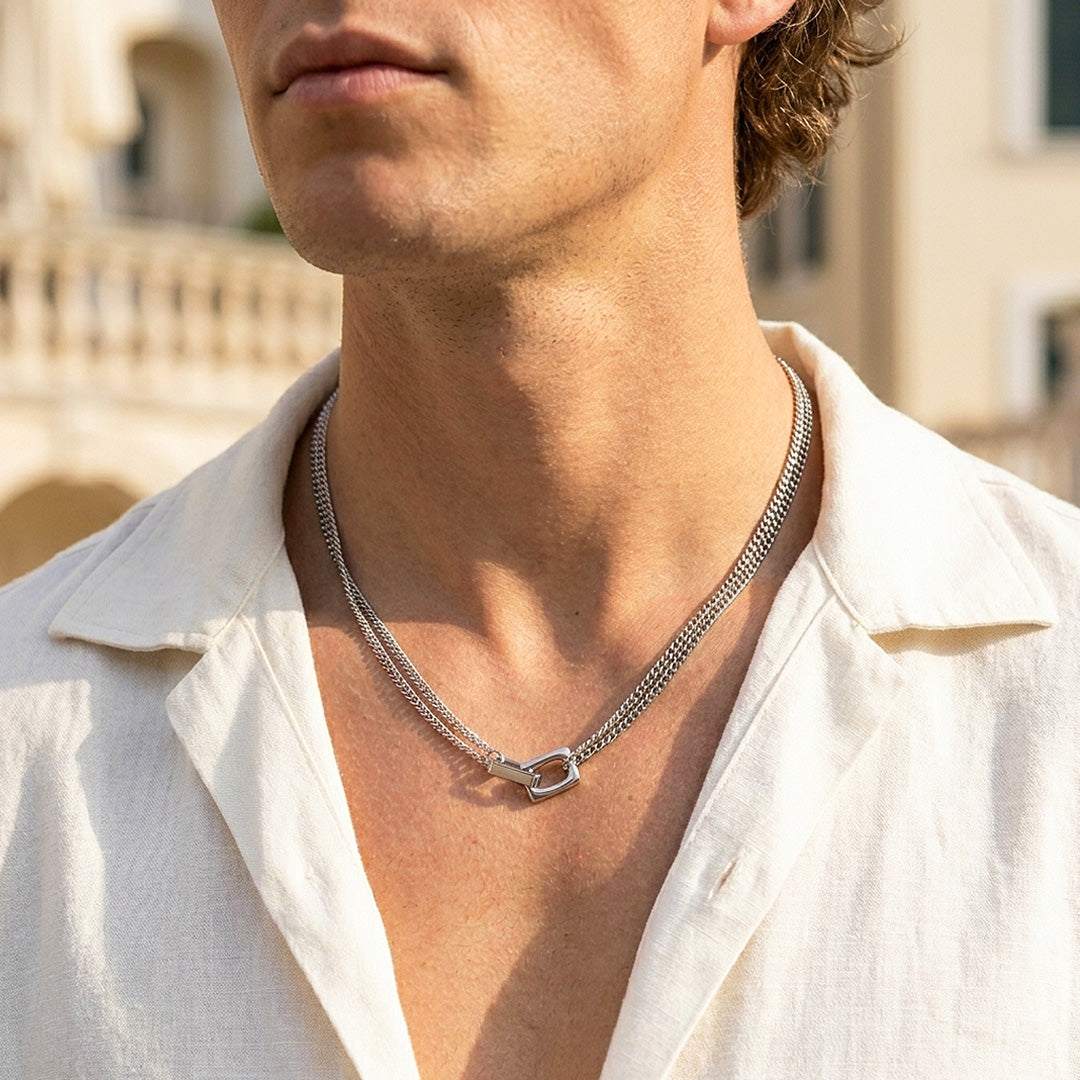 Ring Bar Pendant | Men's Necklace | MN1085