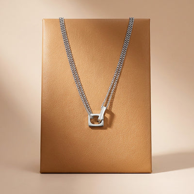 Ring Bar Pendant | Men's Necklace | MN1085