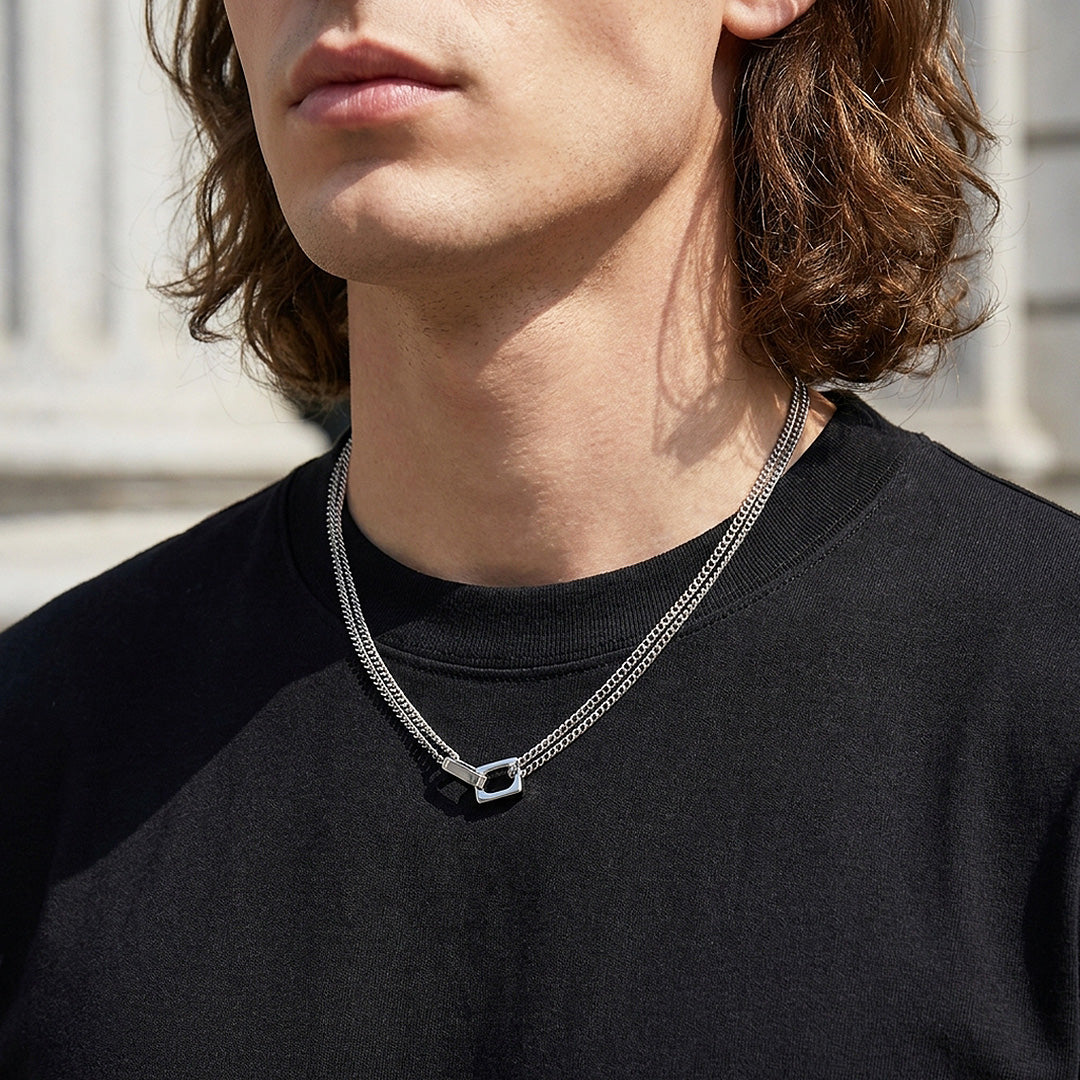 Ring Bar Pendant | Men's Necklace | MN1085