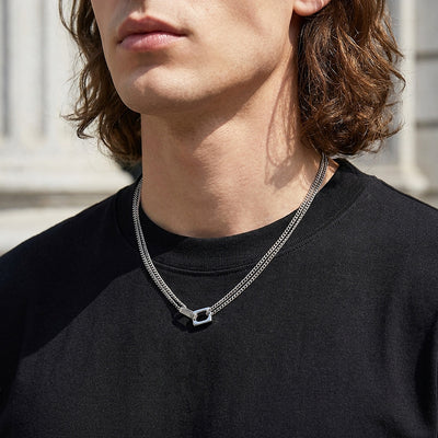 Ring Bar Pendant | Men's Necklace | MN1085
